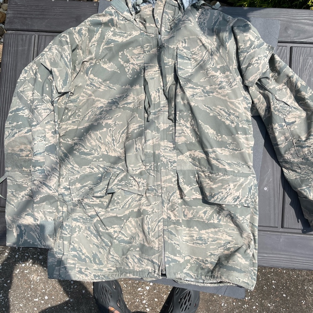 Air Force tiger stripe parka